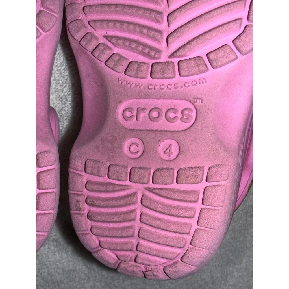Girls Disney Princess Crystal Pink Crocs Size‎ Child 4
